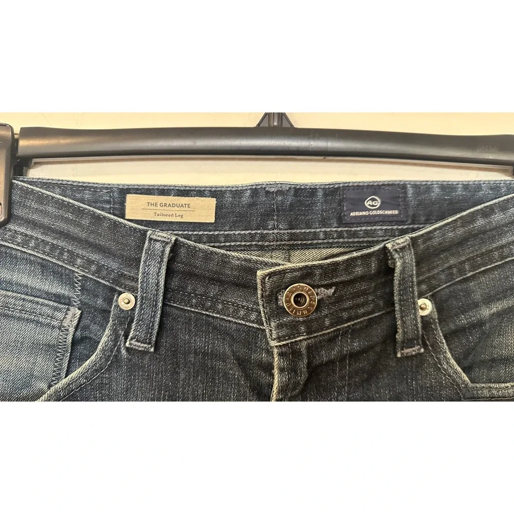 AG Adriano Goldschmied The Graduate Tailored Leg Dark Wash Jeans Men's 31x34